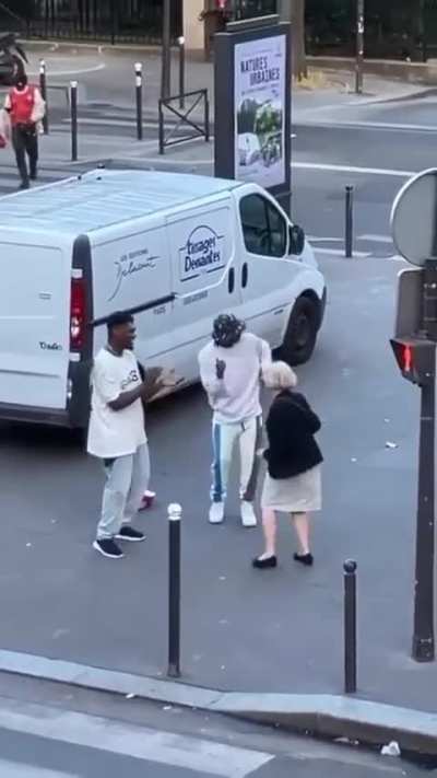 Carol on her way to work 