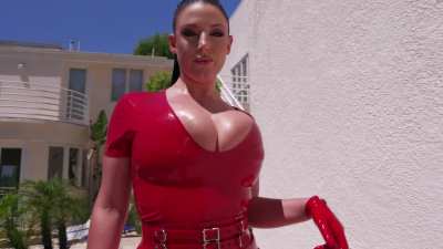 Angela causes a tittyquake