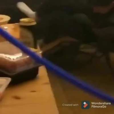 Resting your feet on the fireplace