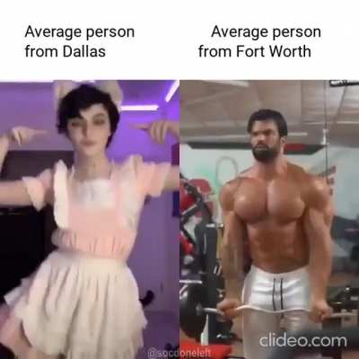 Average D*llasite 🤮🤮 vs Fort Worther 😎😎