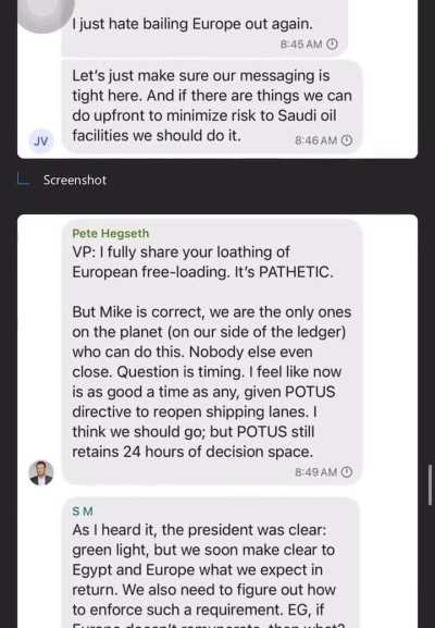 A text thread. (careful in the comments I don&rsquo;t want this taken down)