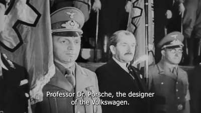 Rudolf Hess' last public appearance before flight to England (May 1941) Newsreel