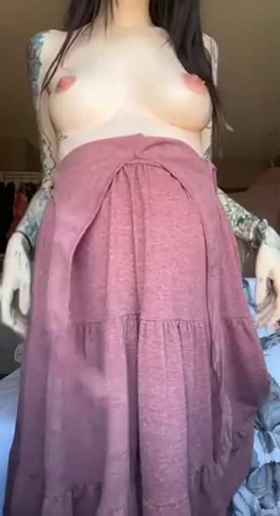 i think my dress looks better on the floor..