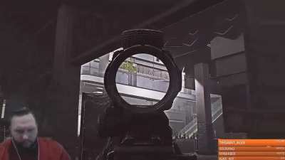 When you get a lucky Scav shot against a streamer