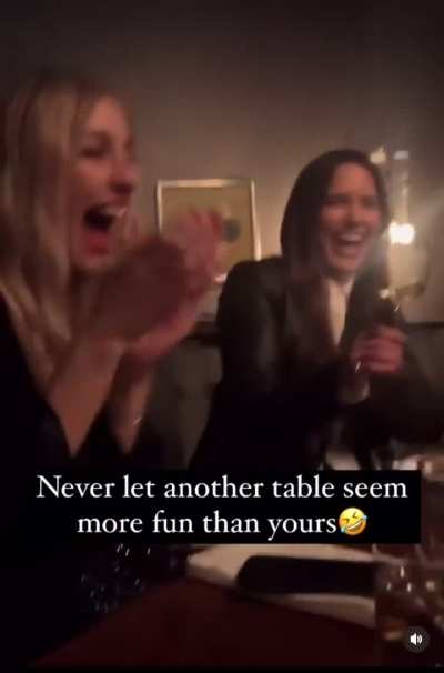 People laughed in public so a whole table of MC&rsquo;s must make their presence known.