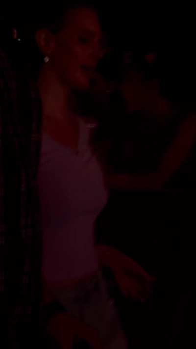 Lana’s yummy natural tits bouncing no bra