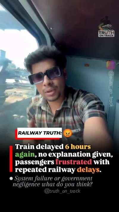 Passengers Frustrated With Repeated Railway Delays.