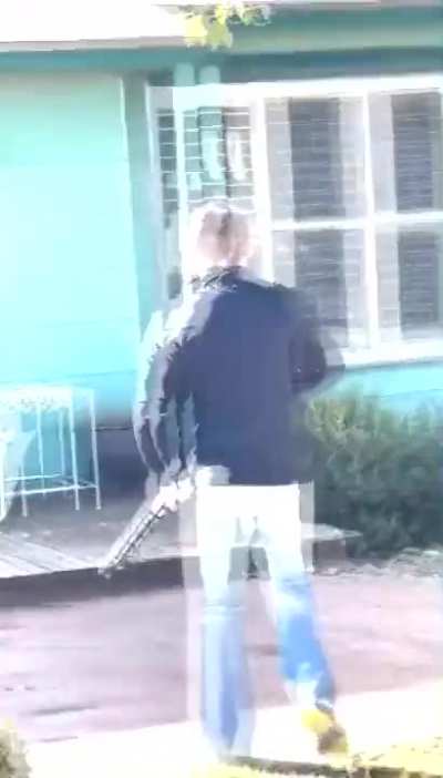 Man tries to pick up his son from his exes house and gets shot twice by by his sons stepfather.