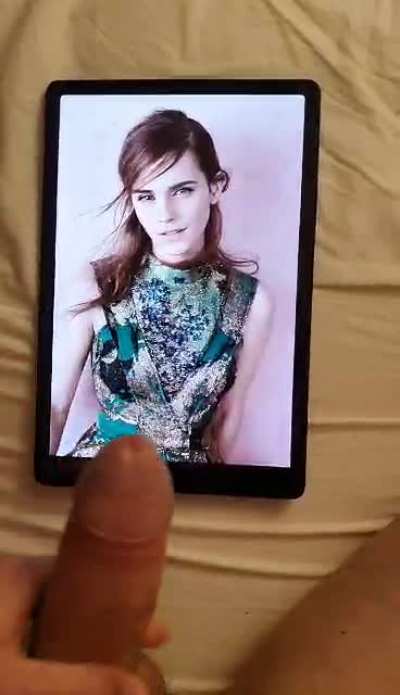 my bud jerkin his big hard cock 2 Emma Watson - and huge cum tribute - If u want 2 b fed celebs and porn and show off jerkin over them on a second screen - public or private sessions - add hertsgirls on k1k - second screen required