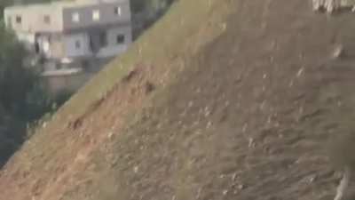 Dramatic footage of multiple FSA fighters being killed during a failed attempt to storm the ancient citadel in Harem. Idlib, Syria 2012