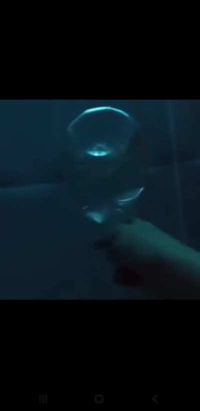 Water pressure going deep down into abyss