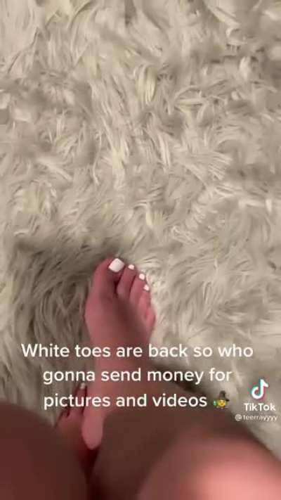 White toes