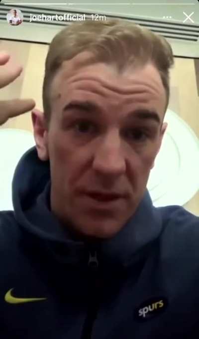Joe Hart: "I need to make an apology on behalf of my social media team. It's just been brought to my attention that somebody thought we'd won 3-0 last night. As sloppy as it sounds, it's the truth That's unacceptable. It's not come from me, I've got nothi
