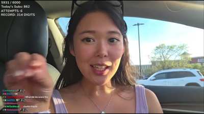 Emily telling the crazy pi story she memorized for the 314 digits of pi challenge that includes other streames and prominent people part 2