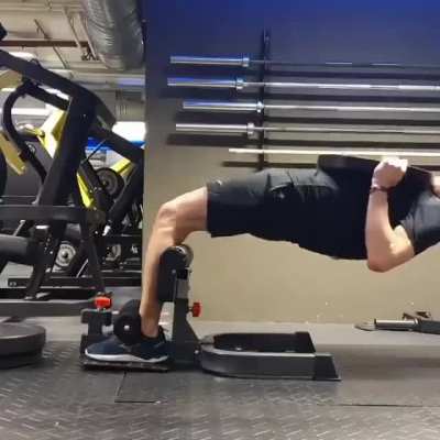 ...to do weighted hamstring exercises.