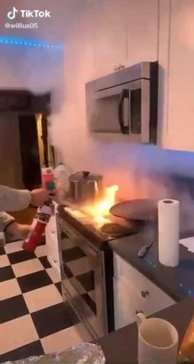 Everclear on a stove