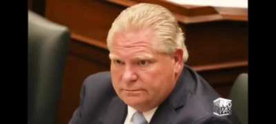 Alex Jones calls Ontario Premier Doug Ford "the most guilty, lying, disingenuous, sack of garbage", a "giant demonic ferret" and "an evil hedgehog that just ate your freedoms"