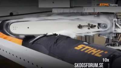 How chainsaw protective clothing works