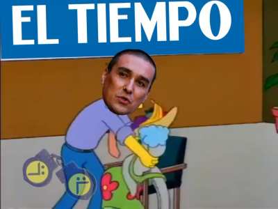 Matador yendo a saludar a su mujer despu&eacute;s de que lo sacaran de El Tiempo v: