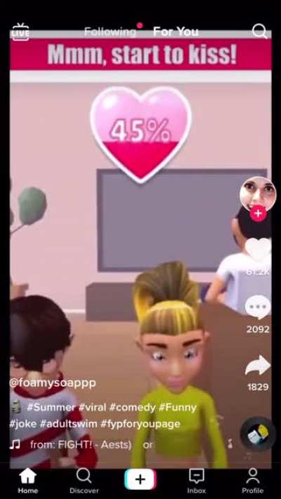 Mobile ad from Tiktok