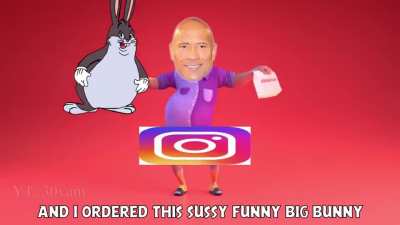 the rock eats big chungus and fards alot.