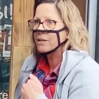 I am wearing a mask!