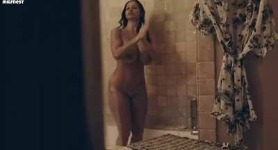 Spying on mom in the shower
