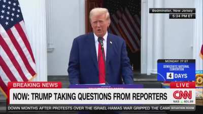 Reporter: &ldquo;Many are telling you to stop with the personal attacks against Kamala Harris.&rdquo; - Trump replies: &ldquo;I&rsquo;m angry at her. I don&rsquo;t have respect for her. She attacks me. She called me weird!&rdquo;