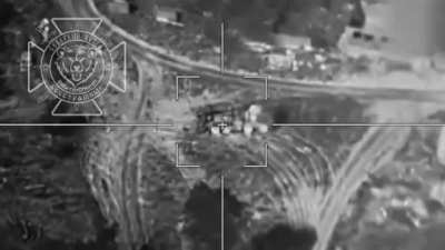 Accurate Lancet hit on Ukrainian 2S22 Bohdana. Kharkiv region, 10.05.24