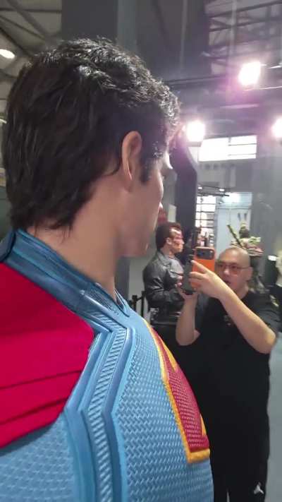 On display, David Corenswet's Superman life-size statue from Queen Studios