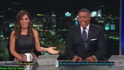 Reporters lose it over sewerage story