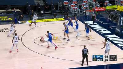MVP Records Rebound &amp;amp; Assist from His Back