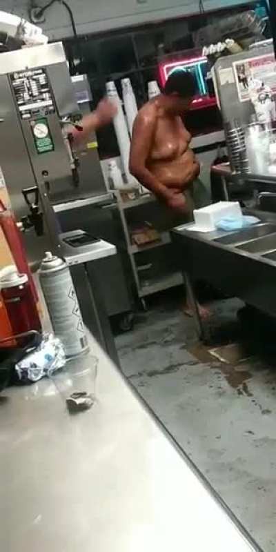And we JUST finished cleaning the store