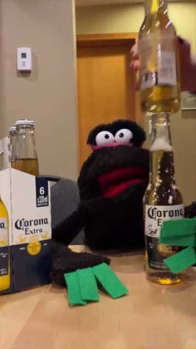 Brett sharing his beer for once!