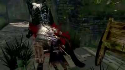 Dark Souls&rsquo; Fang Boar backstab animation (credit: u/Minimobster)