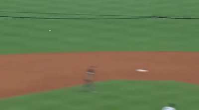 Astros Michael Brantley making diving catch and turning it into a double play in ALCS game 6