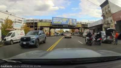 r/nyc wouldn't allow this. Hit &amp;amp; run by children on a scooter.