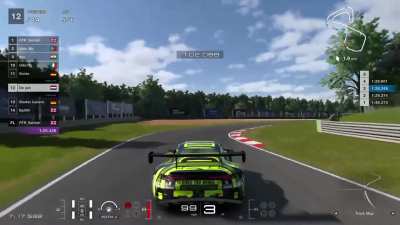 I was furious with the black Porsche till I watched the replay, don&rsquo;t retaliate kids!