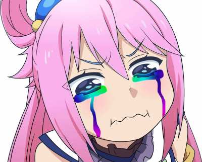 Aqua crying [konosuba]