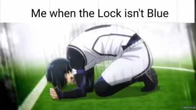 Where is the blue lock?
