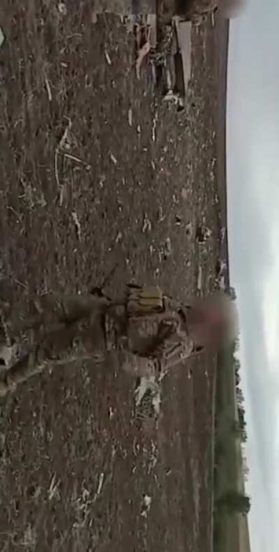 A Russian Su-25 ground attack aircraft RF-95134 was downed by Ukrainian air defense while trying to cover the routing Russian ground forces