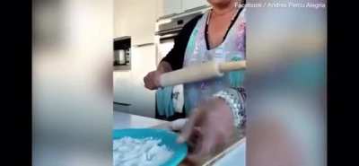Bread making.