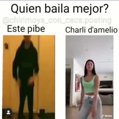 Este pibe= upvote, charli= la tarjeta de crédito de tus padres por los dos lados