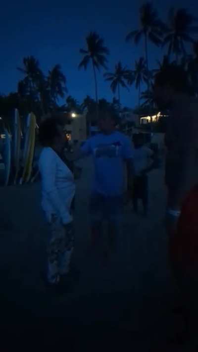 Karen doesn't like people playing beach volleyball in front of her property
