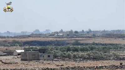 Syrian Revolutionaries Front fighters set up a 57mm AZP S-60 AA gun to target IS positions - Yarmouk Basin - 7/10/2016