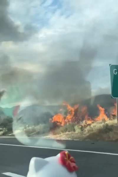 Car explodes when driving by