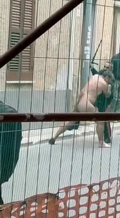 naked man fights off police