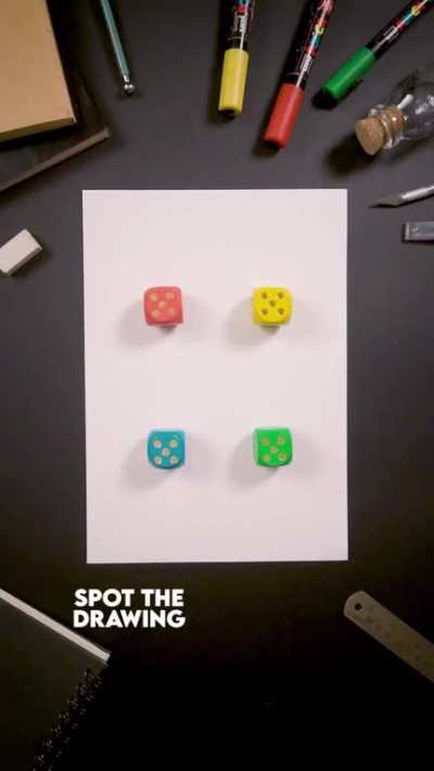 Spot the drawing.