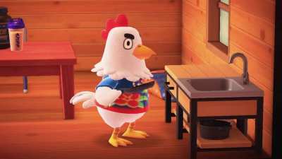 Goose doing a whole ass chicken dance while cooking