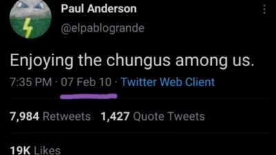 The chungus has been always among us